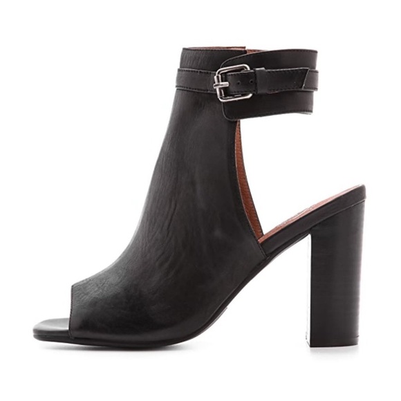 Jeffrey Campbell Leather Canal Heel Bootie - Picture 2 of 5